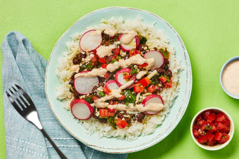 Turkey & Frijoles Fresca Bowls