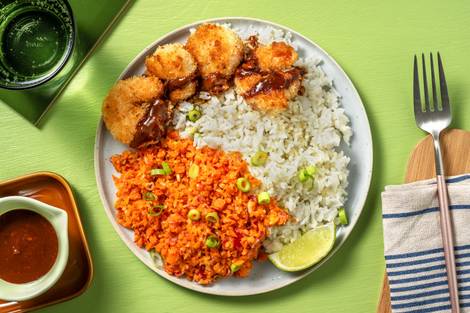 „Katsu“ Bowl! mit panierten Garnelen