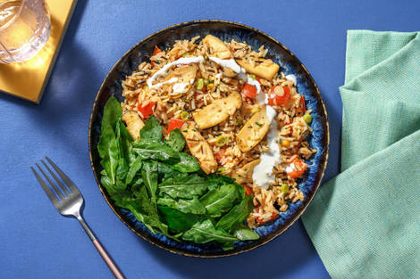 Wildreispfanne mit Kräuterseitlingen