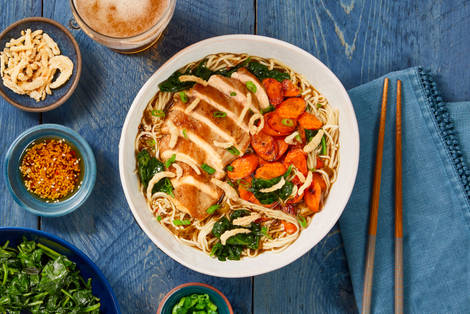 Chicken Ramen in a Shoyu-Style Broth