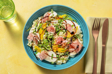 Salade met sinaasappel en serranoham