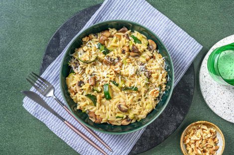 Risotto d’orzo aux champignons