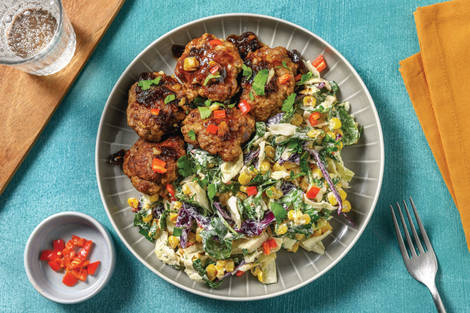  Quick Caribbean Beef Rissole & Sticky Glaze