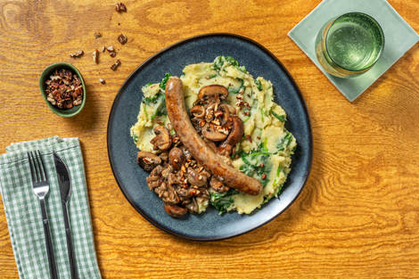 Spinaziestamppot met boerenworst