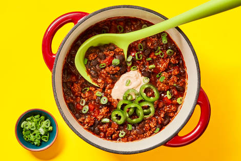 One-Pot Cowboy Turkey & Bean Chili