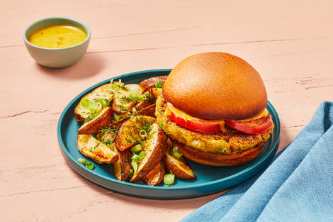 Curried Chickpea Burgers