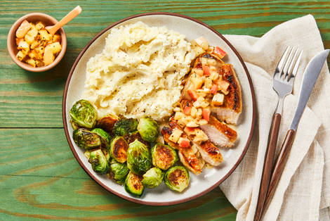 Organic Chicken & Apple Rosemary Pan Sauce