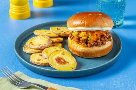 Sloppy Joe! Burger mit Rinderhackfleischsoße