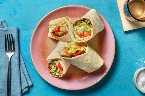 BLT Wrap mit karamellisiertem Bacon