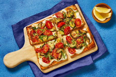 Zucchini & Tomato Flatbreads