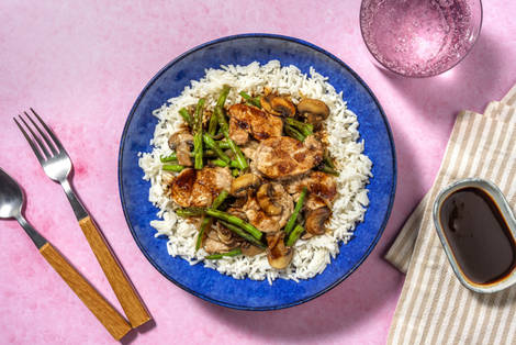 Stir Fry Schweinefilet mit Soja-Pflaumensoße