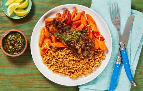 Barramundi With Zesty Cilantro Sauce