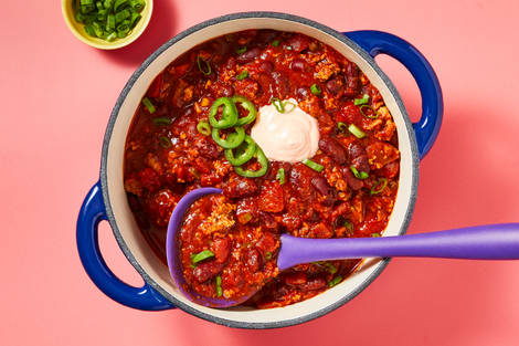 One-Pot Cowboy Turkey & Bean Chili
