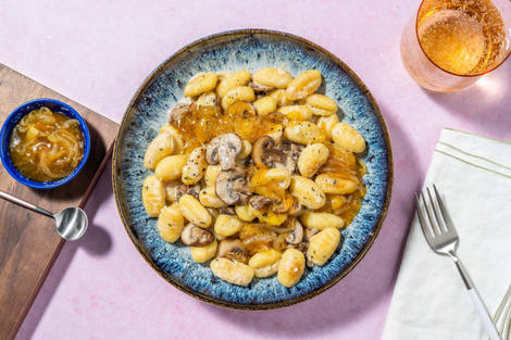 Gnocchi in cremiger Ziegenkäsesoße