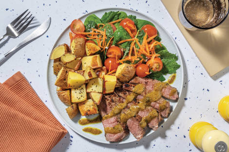 Mumbai-Spiced Beef Rump & Supergreen Salad