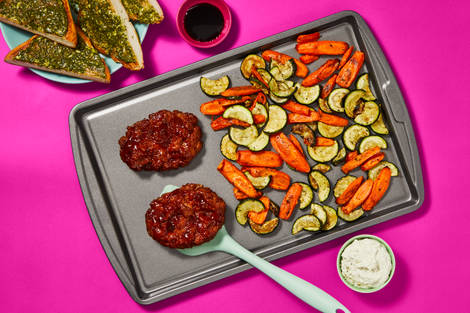 Sheet Pan Italian Pork Meatloaves