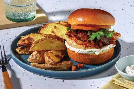 Aussie-Spiced Chicken & Bacon Burger
