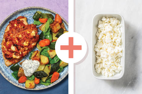 Double Fetta & Semi-Dried Tomato Topped Chicken