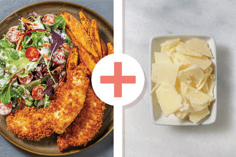 Crumbed Cheesy Chicken Dippers