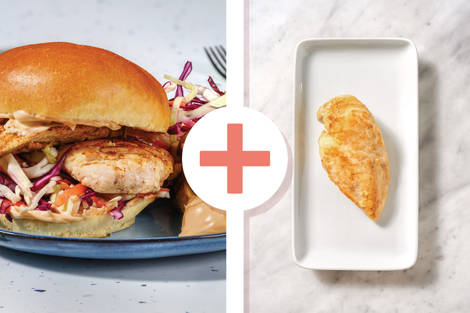 Smokey Double Chicken & Slaw Burger