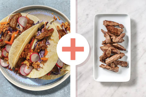 Asian Fusion Double Beef Tacos