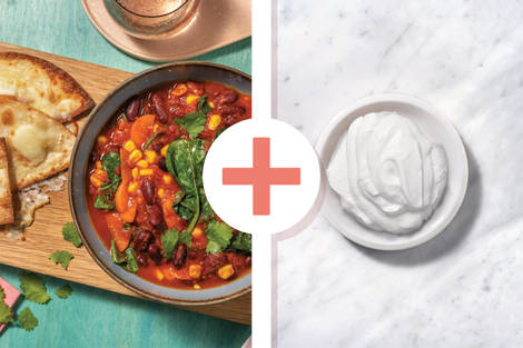 Quick Mexican Tomato & Bean Soup