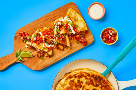 One-Pan Baja Chicken Quesadillas