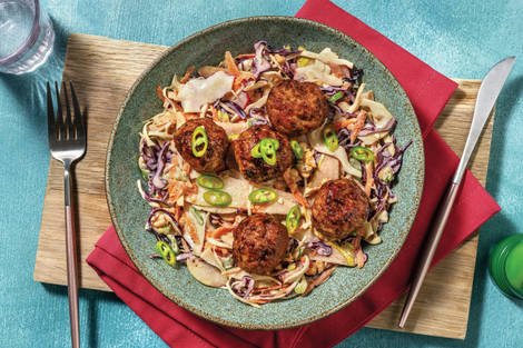 Quick Honey, Soy & Ginger Pork Meatballs