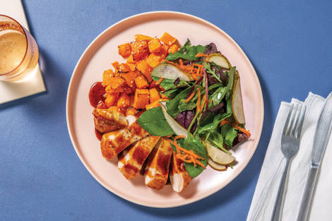 Teriyaki Pork & Sesame Roasted Pumpkin