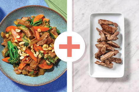 Double Sichuan Ginger Beef, Broccoli & Asian Greens