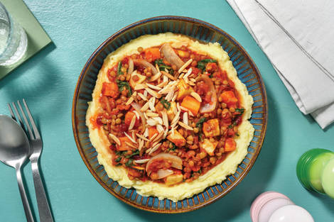 Hearty Moroccan Lentil, Currant & Veggie Stew