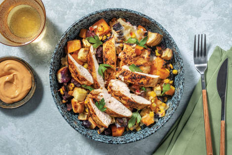 Smokey Chicken & Roast Veggie Traybake