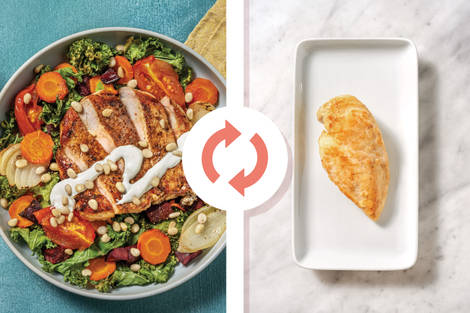 Aussie-Spiced Chicken & Roast Veggie Toss