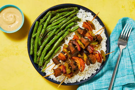 Vegan Shawarma-Spiced Portobello Skewers