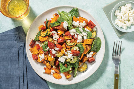 One-Tray Chorizo Veggie Toss