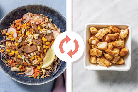 Asian-Style Chicken & Ginger Slaw Bowl