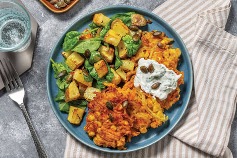 Mumbai Cheesy Fritters & Pumpkin Seeds