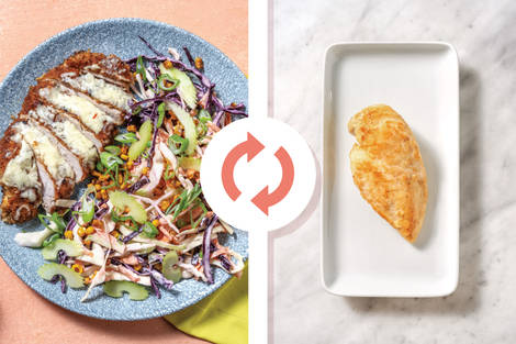 Quick Louisiana Chicken Schnitzel & Smokey Aioli