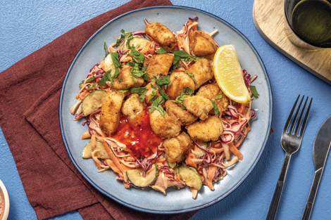 Thai-Style Chicken & Creamy Slaw Bowl