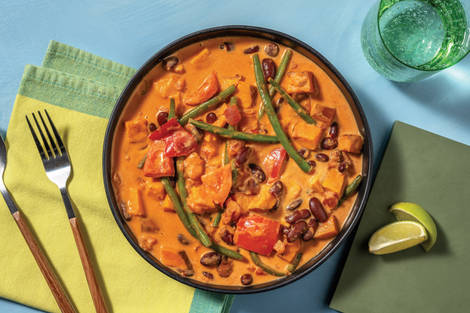 Caribbean Kidney Bean & Coconut Soup