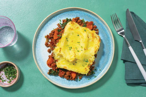 Plant-Based Mince & Veggie Pie