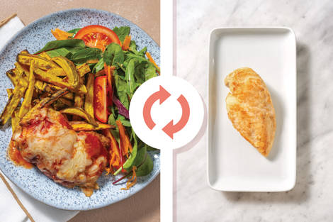 Cheesy Texan Chicken & Pre-Cut Fries