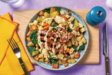 Sweet Chilli Beef & Sesame Veggie Toss