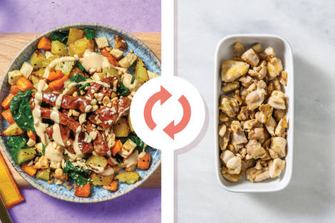 Sweet Chilli Chicken & Sesame Veggie Toss