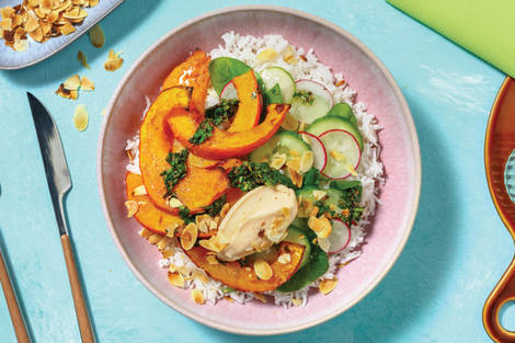 Smokey Roast Pumpkin & Garlic Rice