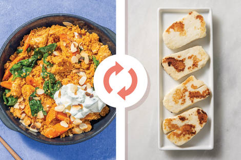 One-Pan Tandoori Haloumi & Veggie Couscous