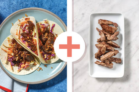 Double Honey-Soy Beef Tacos