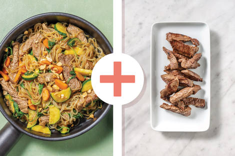 Double Lemon Pepper Beef & Sichuan Garlic Noodles