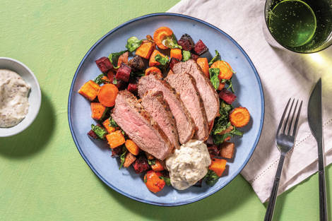 Beef Rump & Roast Veggie Medley