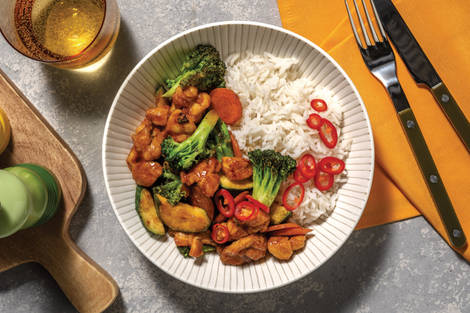 Quick Oyster Sauce Chicken & Veggie Stir-Fry